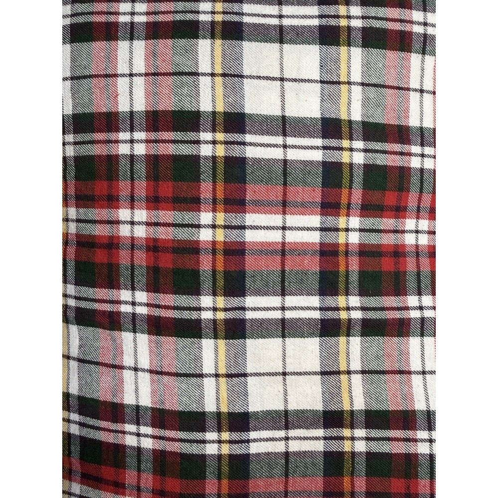 Pottery Barn Full/Queen Duvet Cover + 2 Pillowcases Denver Red Tartan Plaid Xmas - Picture 13 of 14